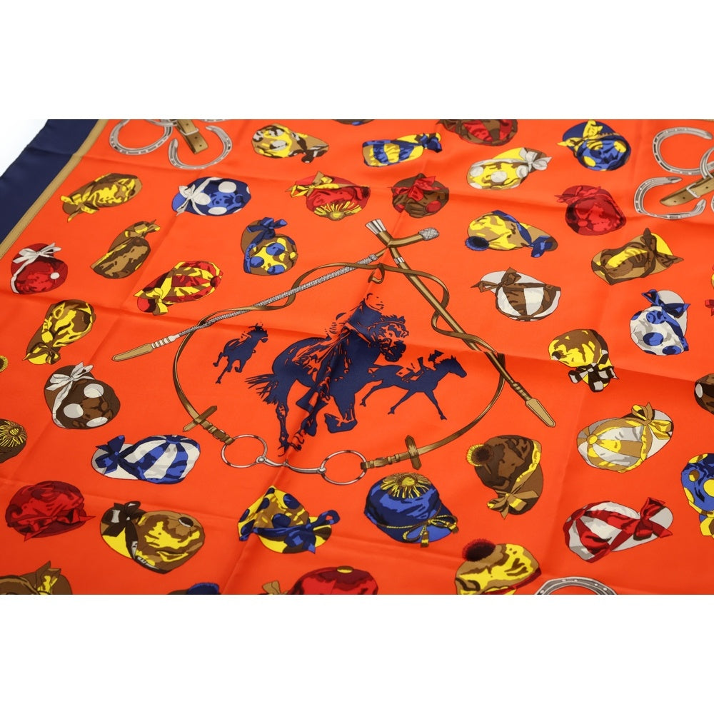 HERMES(エルメス) カレ90 TheRoyalHongKongJokeyClcb シルクスカーフ