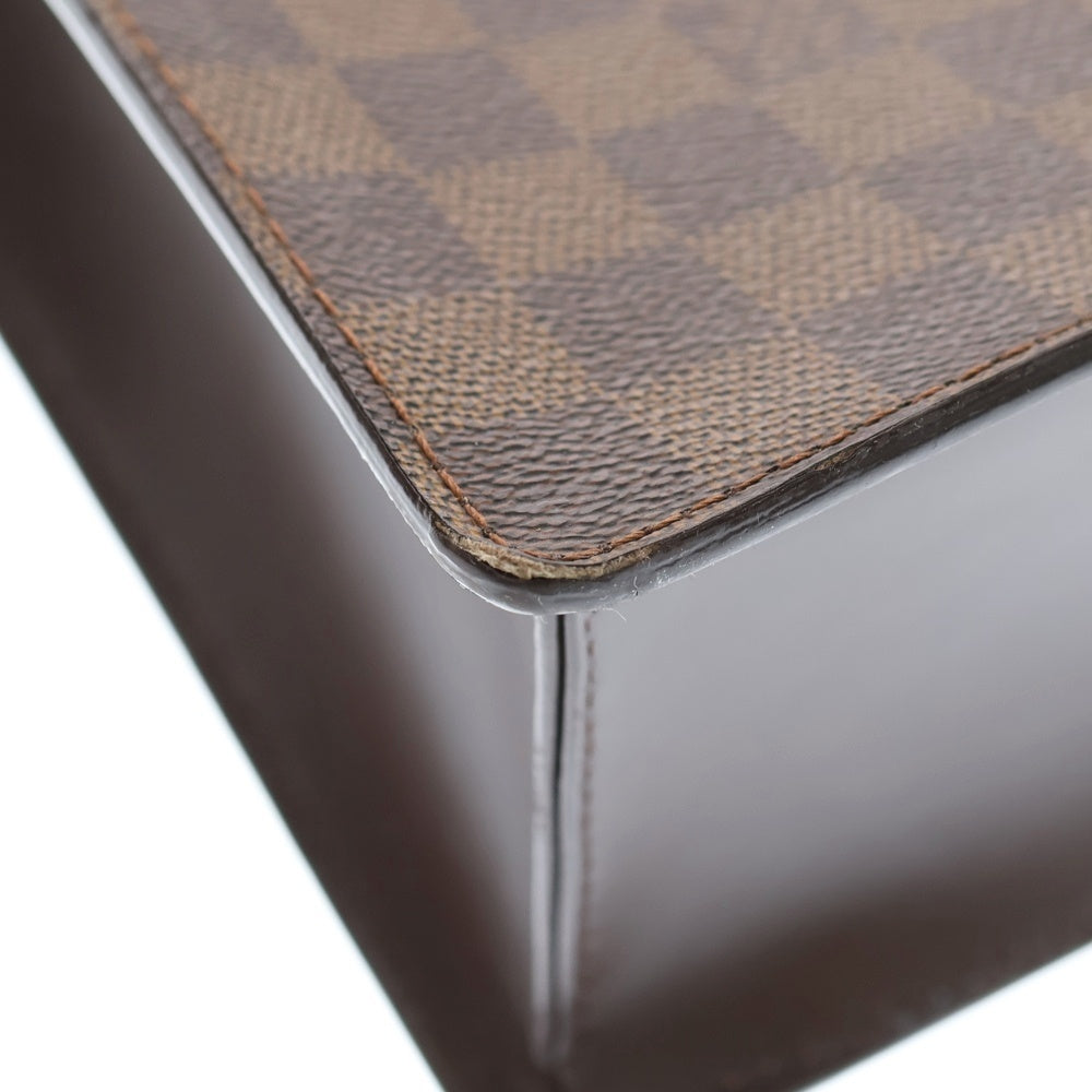 LOUIS VUITTON(ルイヴィトン) ダミエ ヴェニス トートバッグ ハンドバッグ ブラウン レザー×PVC N51145 ゴールド金具 レディース