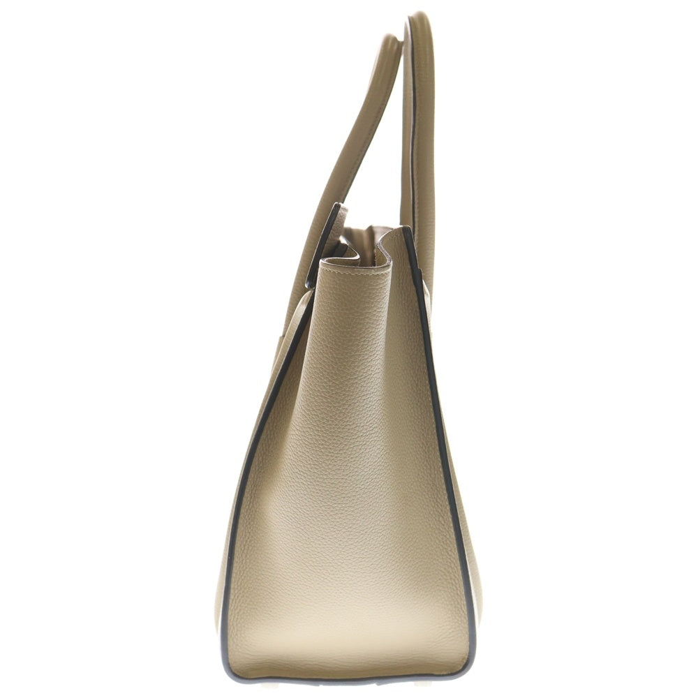 CELINE(セリーヌ) ラゲージ マイクロ ベージュ レザー ハンドバッグ レディース