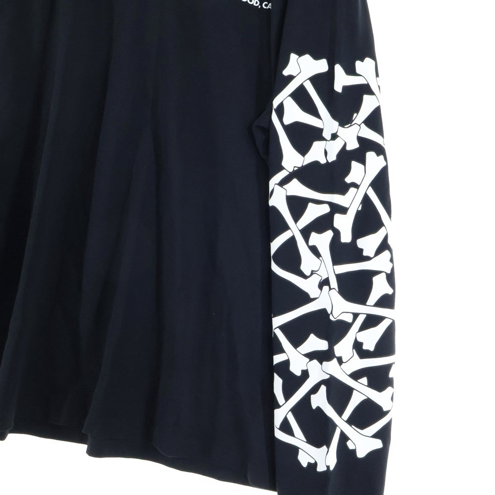 AMIRI(アミリ) BONES STACKED LONG SLEEVE TEE ボーン スタック ロゴ