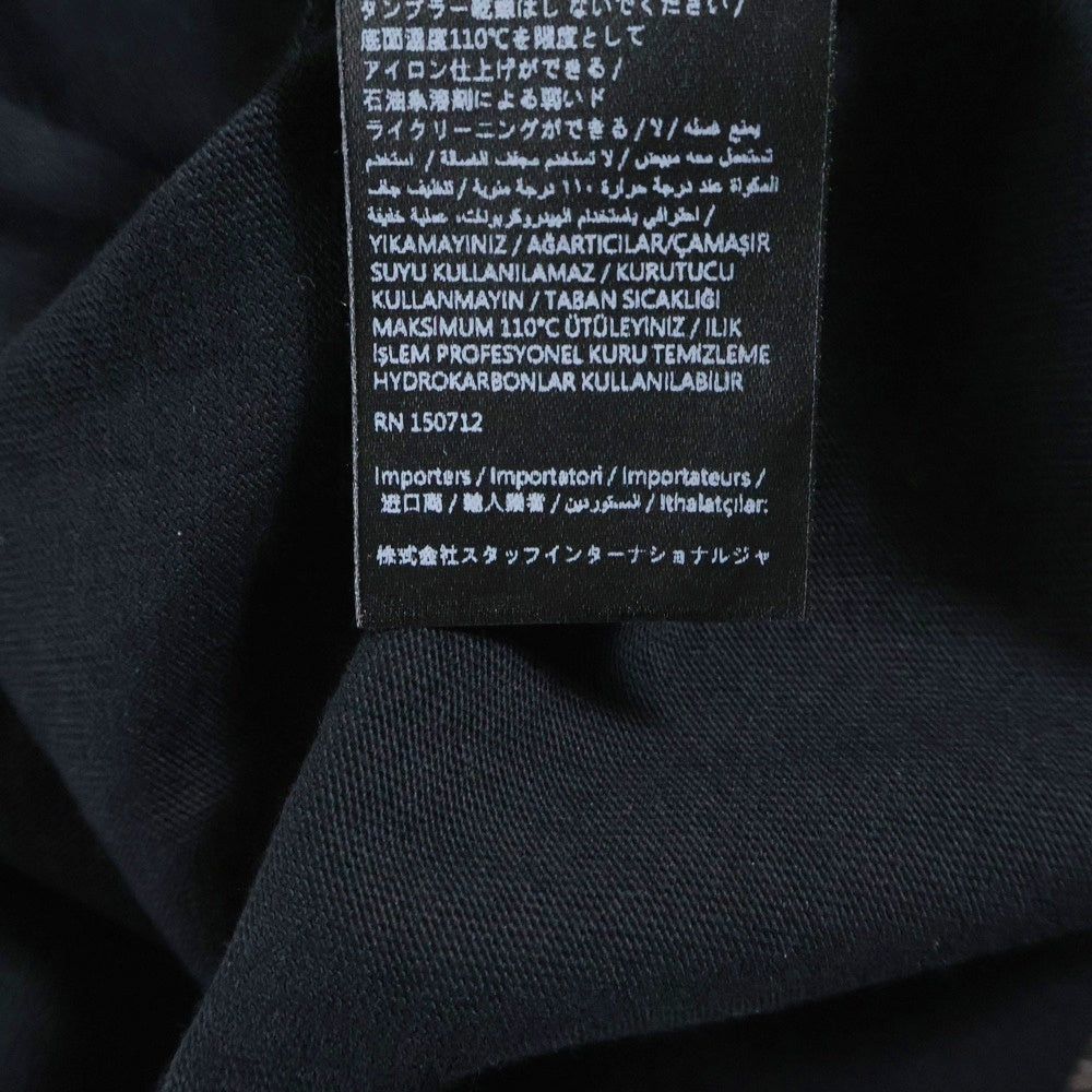 AMIRI(アミリ) BONES STACKED LONG SLEEVE TEE ボーン スタック ロゴプリント ロングスリーブ 長袖Tシャツ カットソー ブラック AMJYTE1076