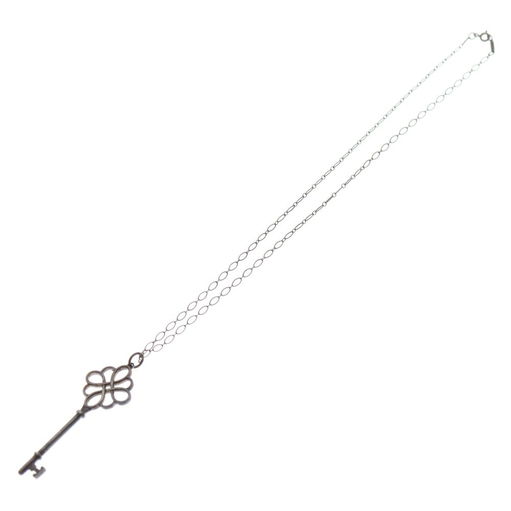TIFFANY & Co.(ティファニー) クローバー ノットキー ネックレス ペンダント チェーン シルバー SV925 7.9g レディース