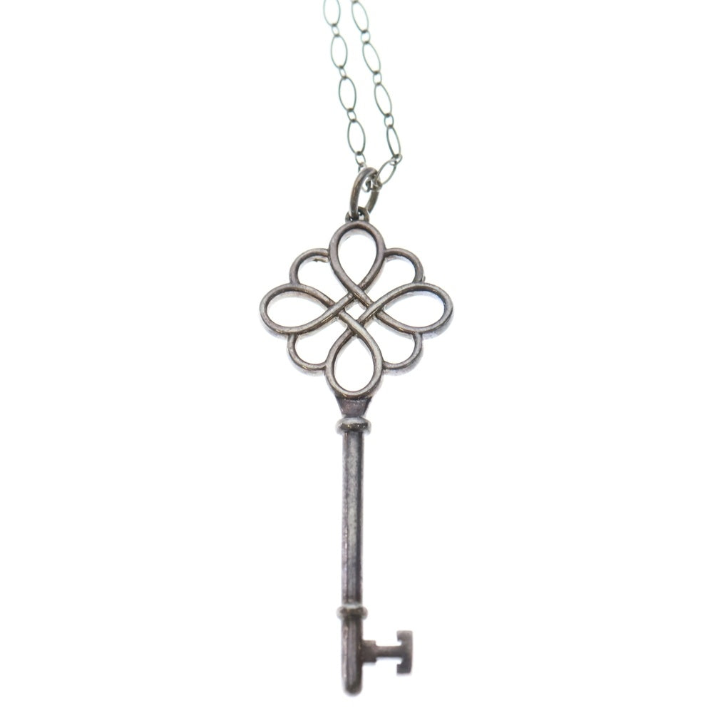 TIFFANY & Co.(ティファニー) クローバー ノットキー ネックレス ペンダント チェーン シルバー SV925 7.9g レディース