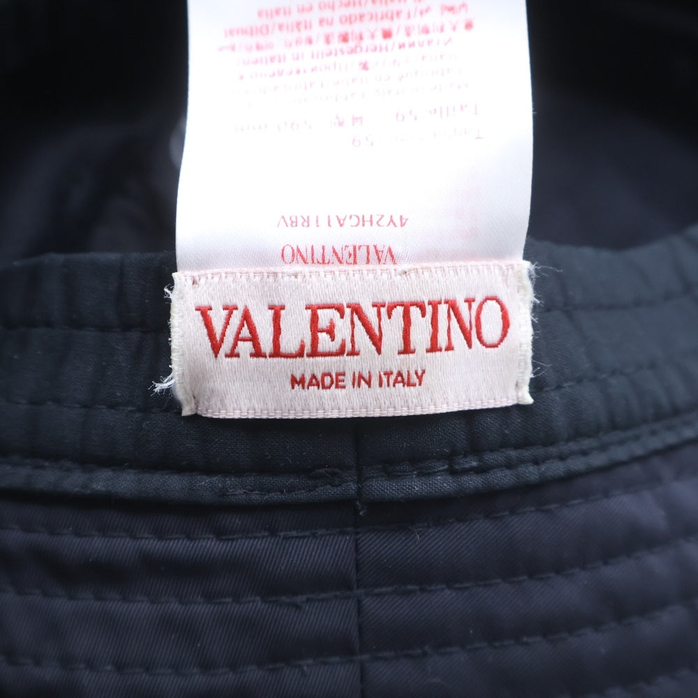 VALENTINO(ヴァレンティノ) スタッズ バケットハット ブラック ポリエステル #59 4Y2HGA11RBV レディース