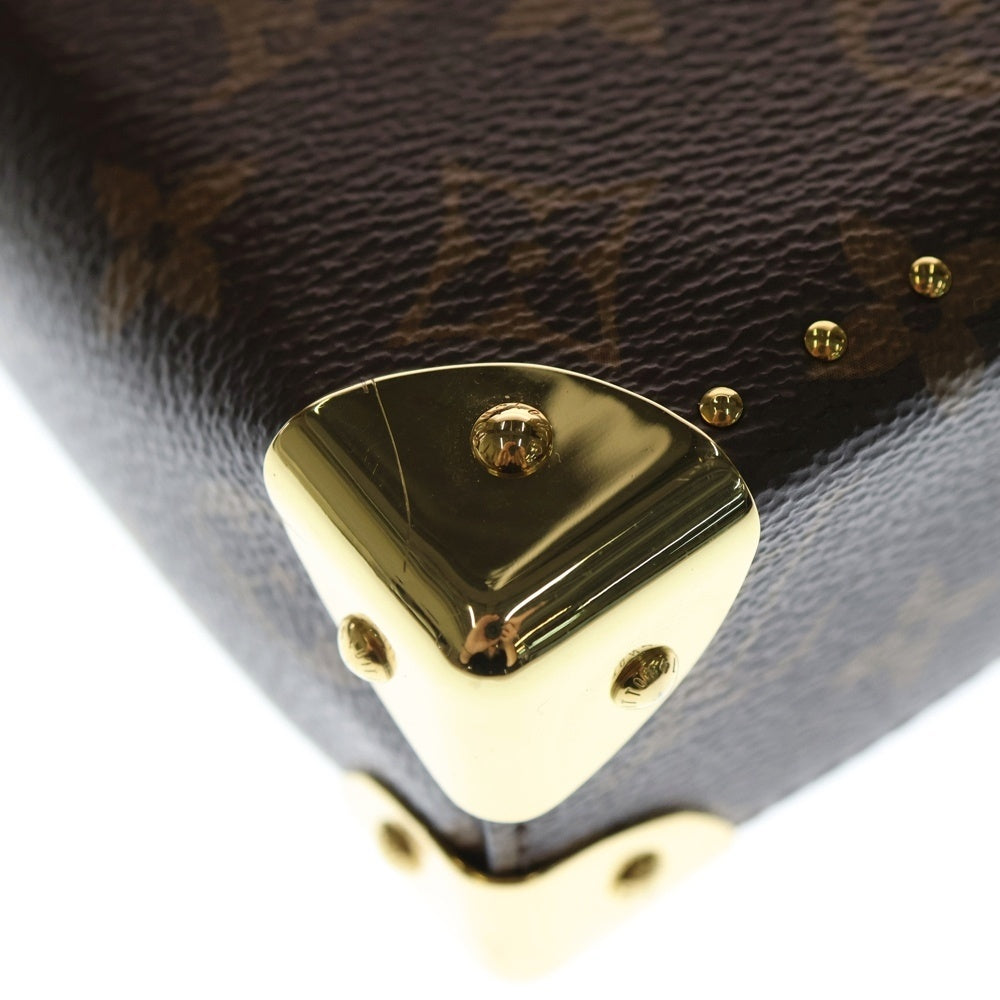 LOUIS VUITTON(ルイヴィトン) モノグラム リバース カメラボックス PVC レザー 2WAY ハンド チェーンショルダーバッグ ゴールド金具 ブラウン M82465 レディース