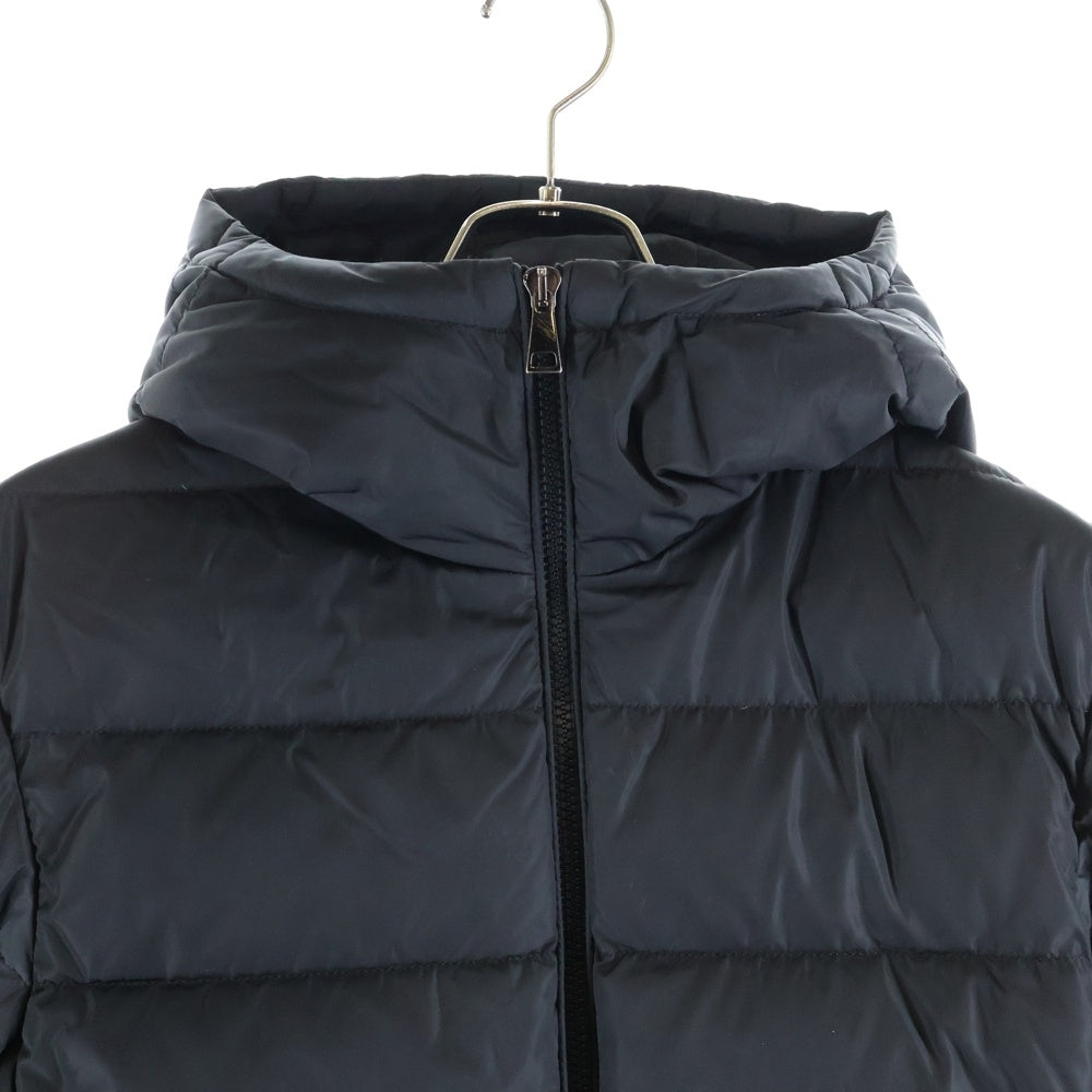 MONCLER(モンクレール) DERA GIUBBOTTO デラ ロゴワッペン付フーデッドダウンジャケット ブラック H20931A00116 レディース