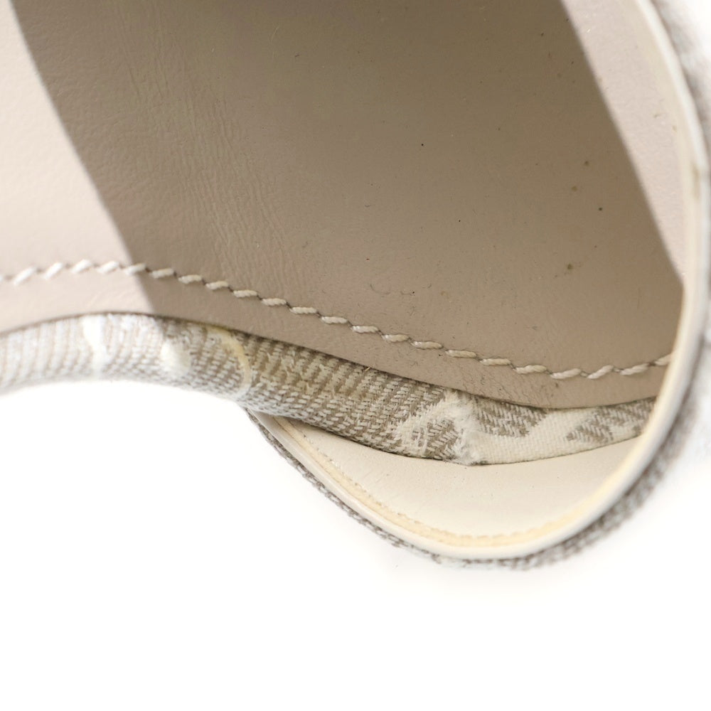 LOUIS VUITTON(ルイヴィトン) シルエットライン キャンバス モノグラム ヒール ストラップサンダル シューズ ライトグレー レディース M11005