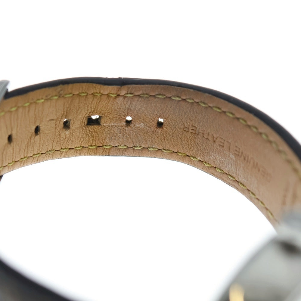 LOUIS VUITTON(ルイヴィトン) タンブールMM モノグラムホワイト文字盤 SSx革/QZ クォーツ 腕時計 QA116