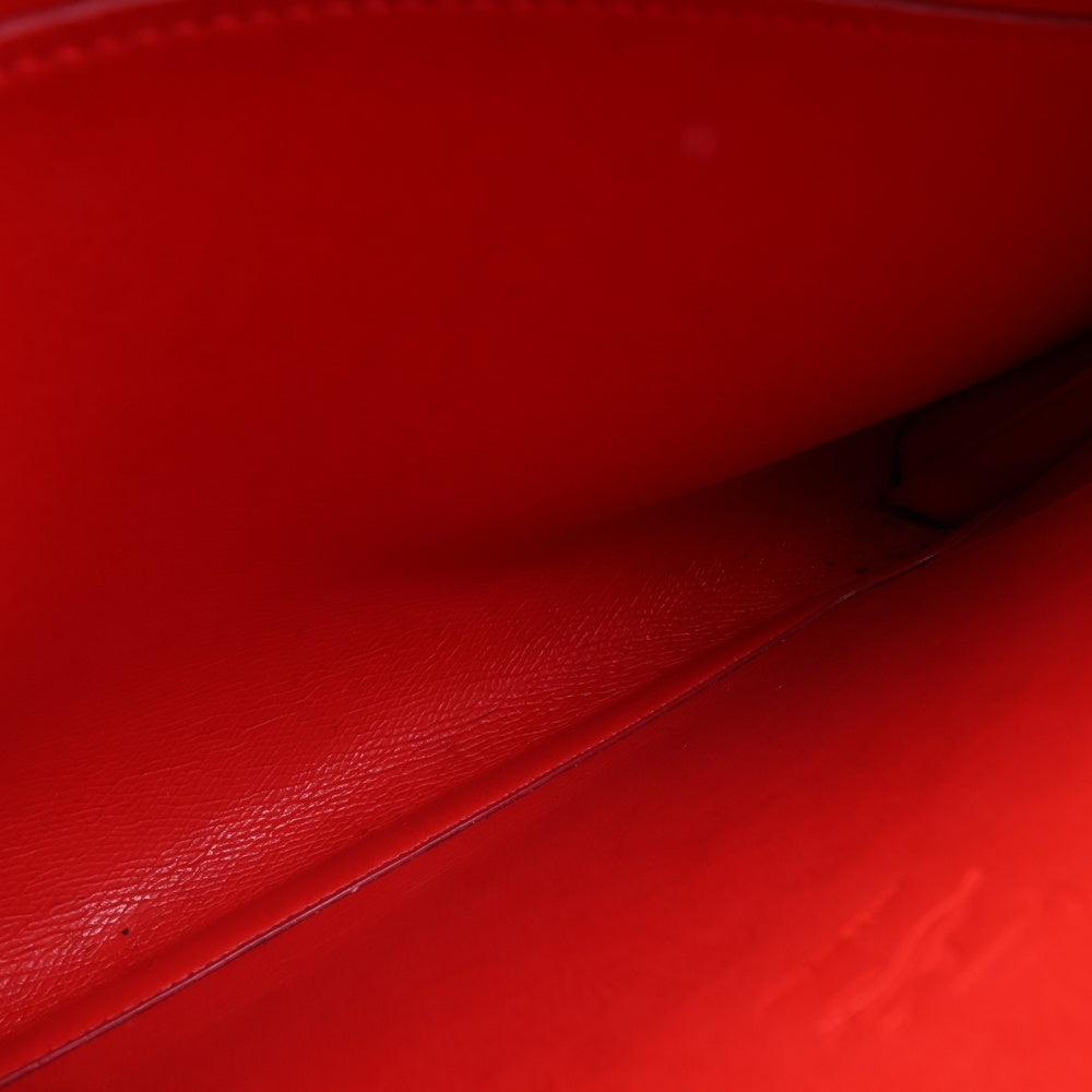 CHRISTIAN LOUBOUTIN(クリスチャンルブタン) スタッズ クラッチバッグ セカンドバッグ ポーチ ケース ブルー レザー シルバー金具 レディース