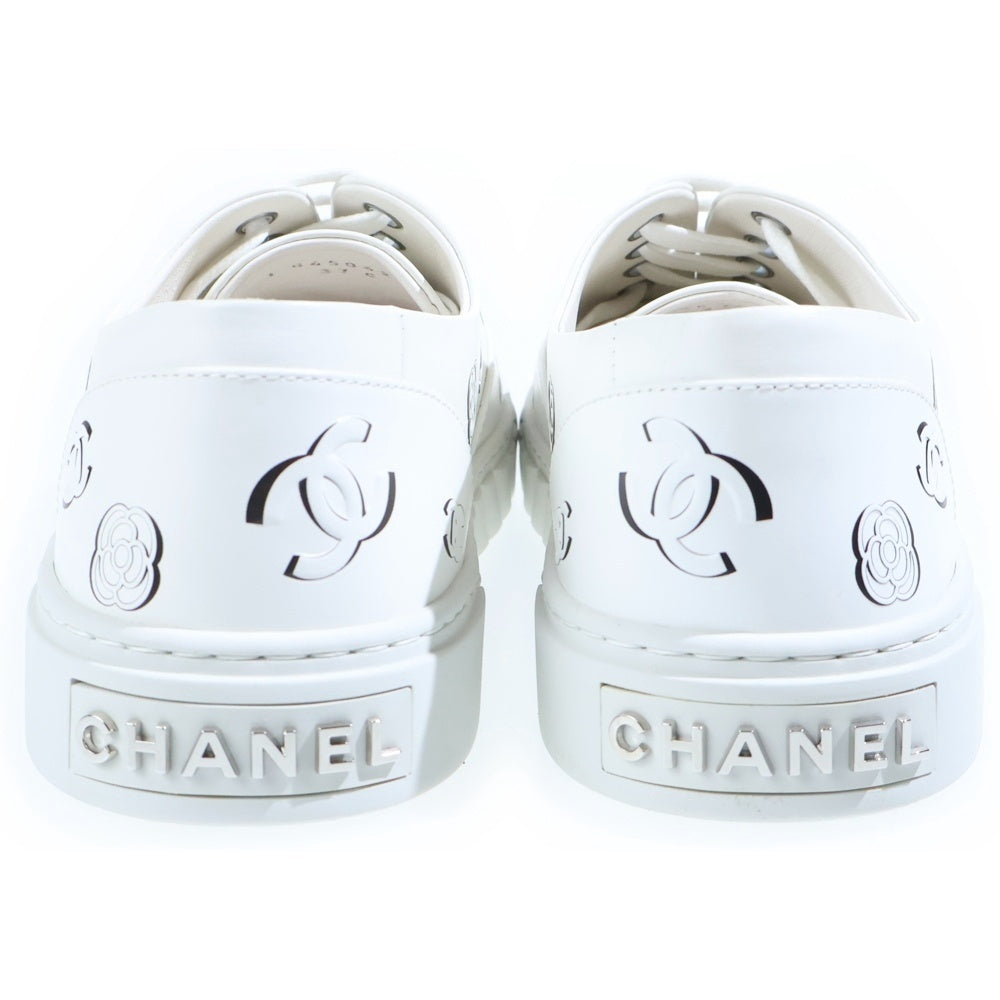 CHANEL(シャネル) カメリア グラフィティ レザーローカットスニーカー G45042 レディース