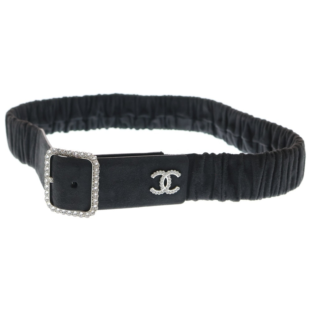 CHANEL(シャネル) ココマーク ベルト ラインストーン ブラック レザー B20 レディース