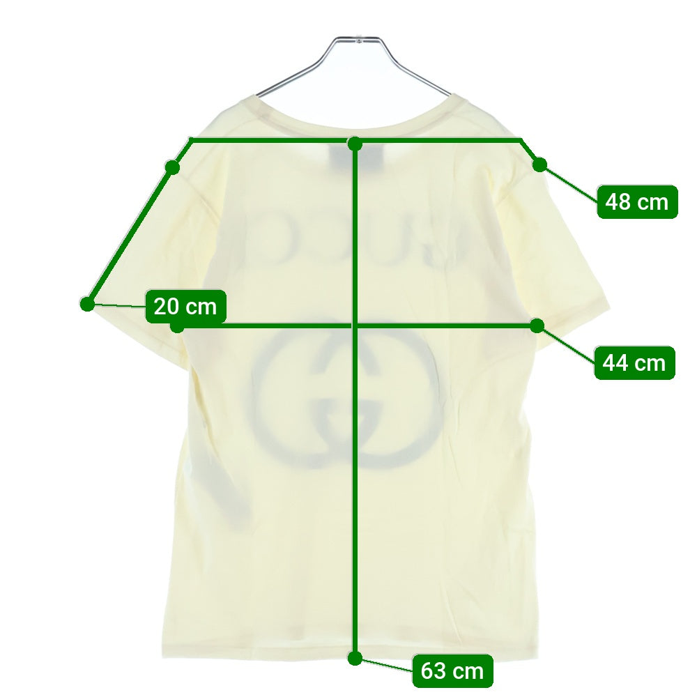 GUCCI(グッチ) 18AW インターロッキングG オーバーサイズ 半袖Tシャツ カットソー ホワイト 493117 X3Q35 レディース