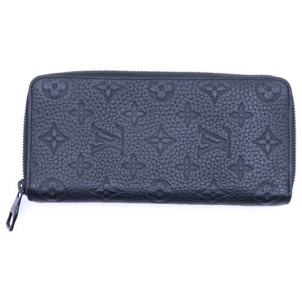 LOUIS VUITTON(ルイヴィトン) モノグラム アンプラント ヴェルティカル ジッピーウォレット ロングウォレット 長財布 ブラック M69047 ブラック金具 レディース