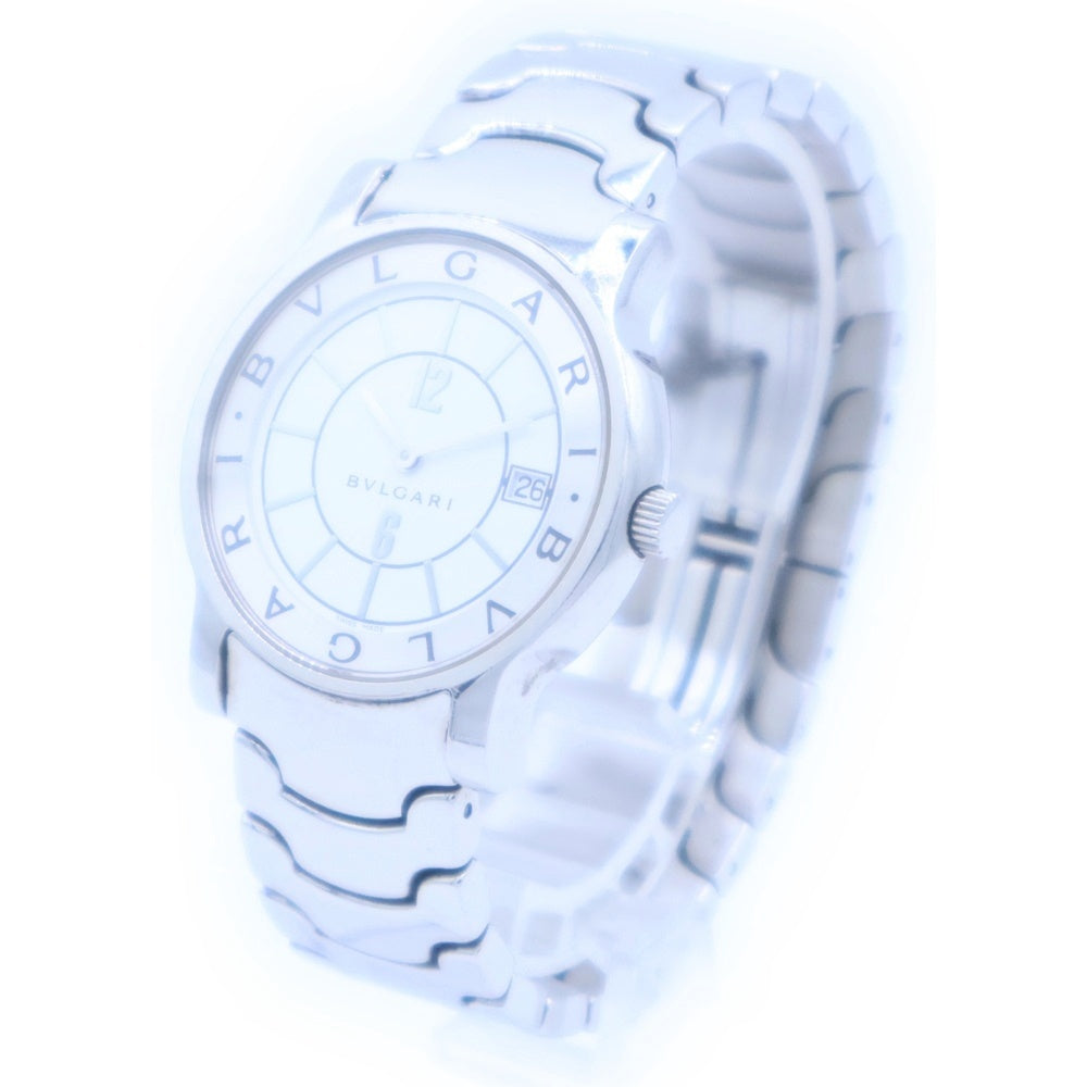 BVLGARI(ブルガリ) ST35S ソロテンポ 白文字盤 SS/QZ ステンレス クォーツ 腕時計