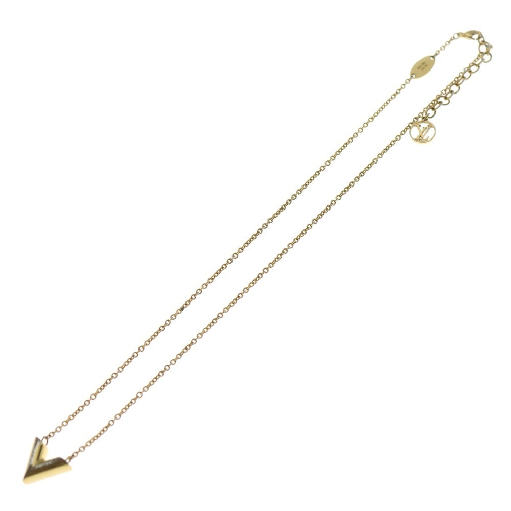 LOUIS VUITTON(ルイヴィトン) エッセンシャルVネックレス ペンダント チェーン ゴールド GP M61083 レディース