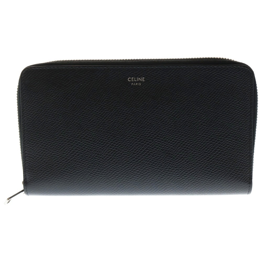 CELINE(セリーヌ) ラージ ジップウォレットブラック レザー 財布 レディース