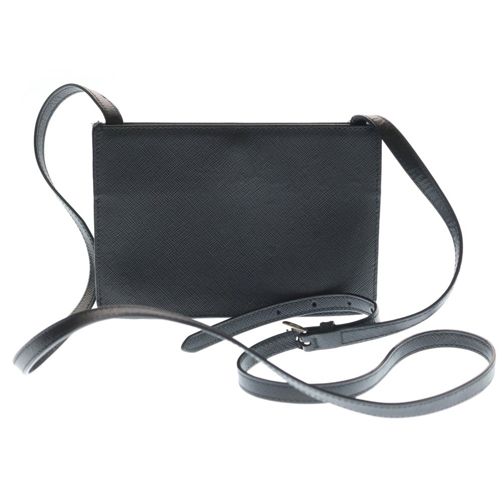 PRADA(プラダ) ショルダーバック サフィアーノ ミニバッグ ブラック レザー シルバー金具