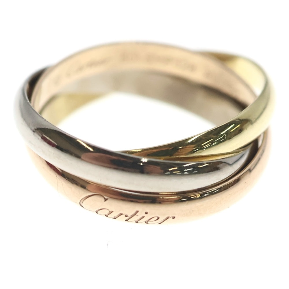 Cartier(カルティエ) トリニティ スモール リング イエローゴールド×ピンクゴールド×ホワイトゴールド Au750YG/PG/WG #50 指輪 ジュエリー レディース