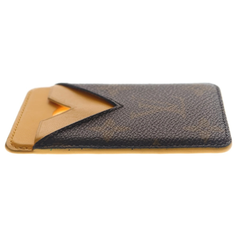 LOUIS VUITTON(ルイヴィトン) モノグラム マカサー ポルトカルトマグネット カードケース オレンジ×ブラウン M12853 レディース