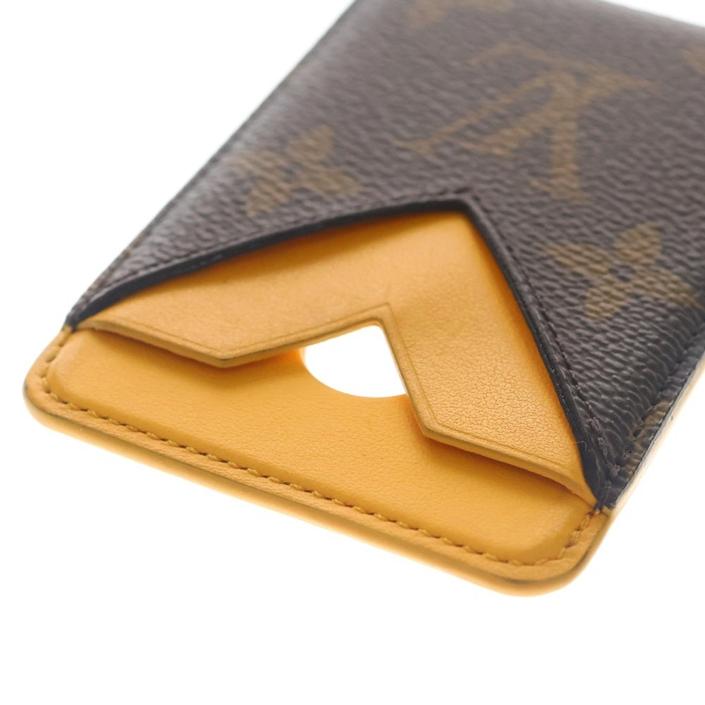 LOUIS VUITTON(ルイヴィトン) モノグラム マカサー ポルトカルトマグネット カードケース オレンジ×ブラウン M12853 レディース