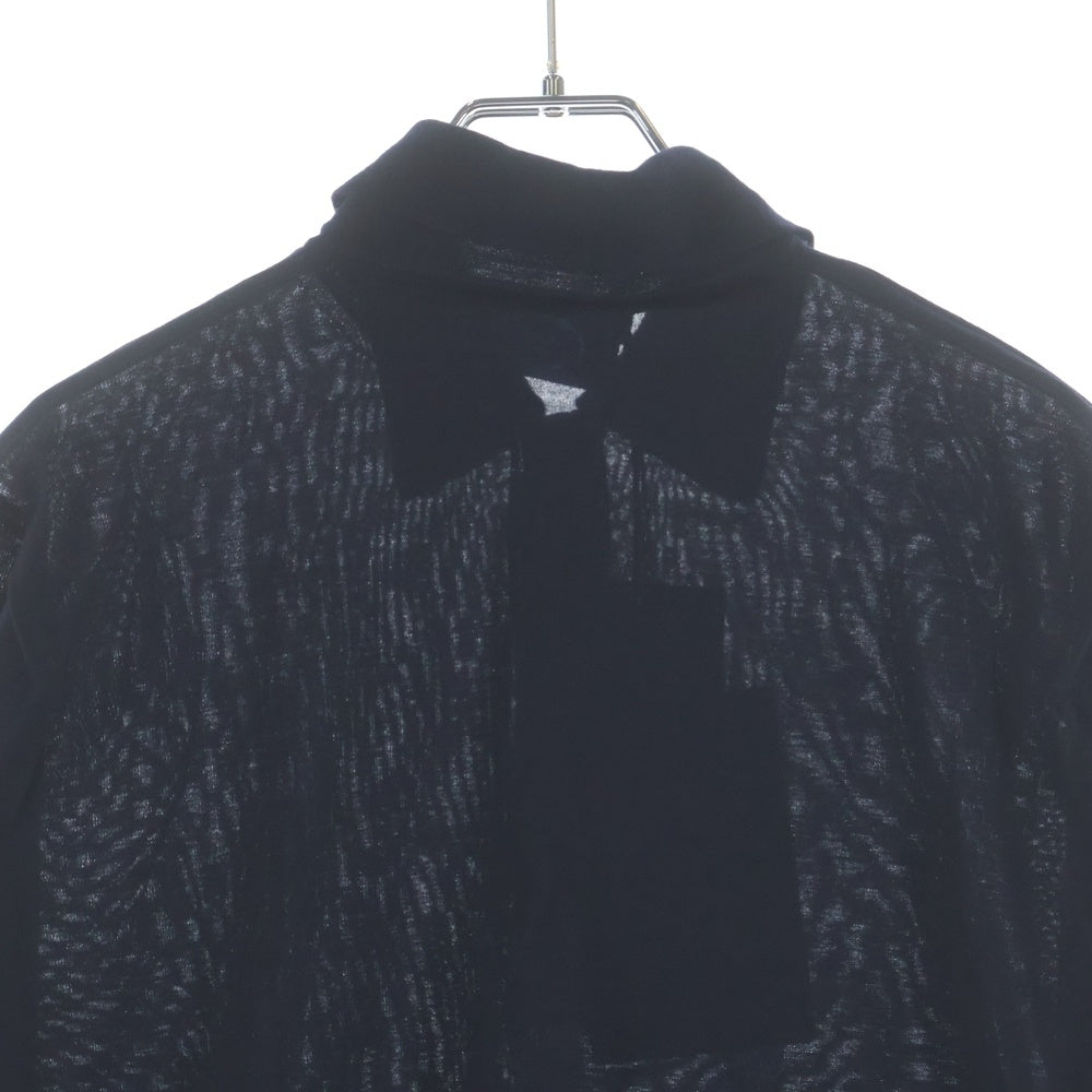 PRADA(プラダ) ウールニット 長袖ポロシャツ ネイビー レディース DNA00T S000 145T
