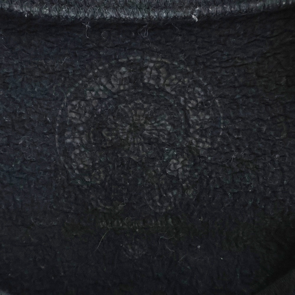 CHROME HEARTS(クロムハーツ) Horseshoe L/S Sweatshirt ホースシュープリント 袖フローラル クルーネックスウェットトレーナー ブラック