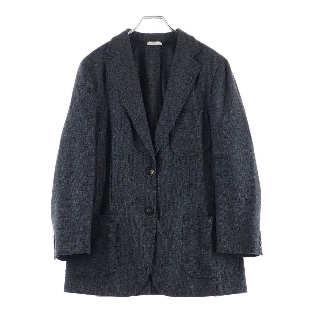 HERMES(エルメス) マルジェラ期 カシミヤ混 ウール 2B テーラードジャケット グレー レディース