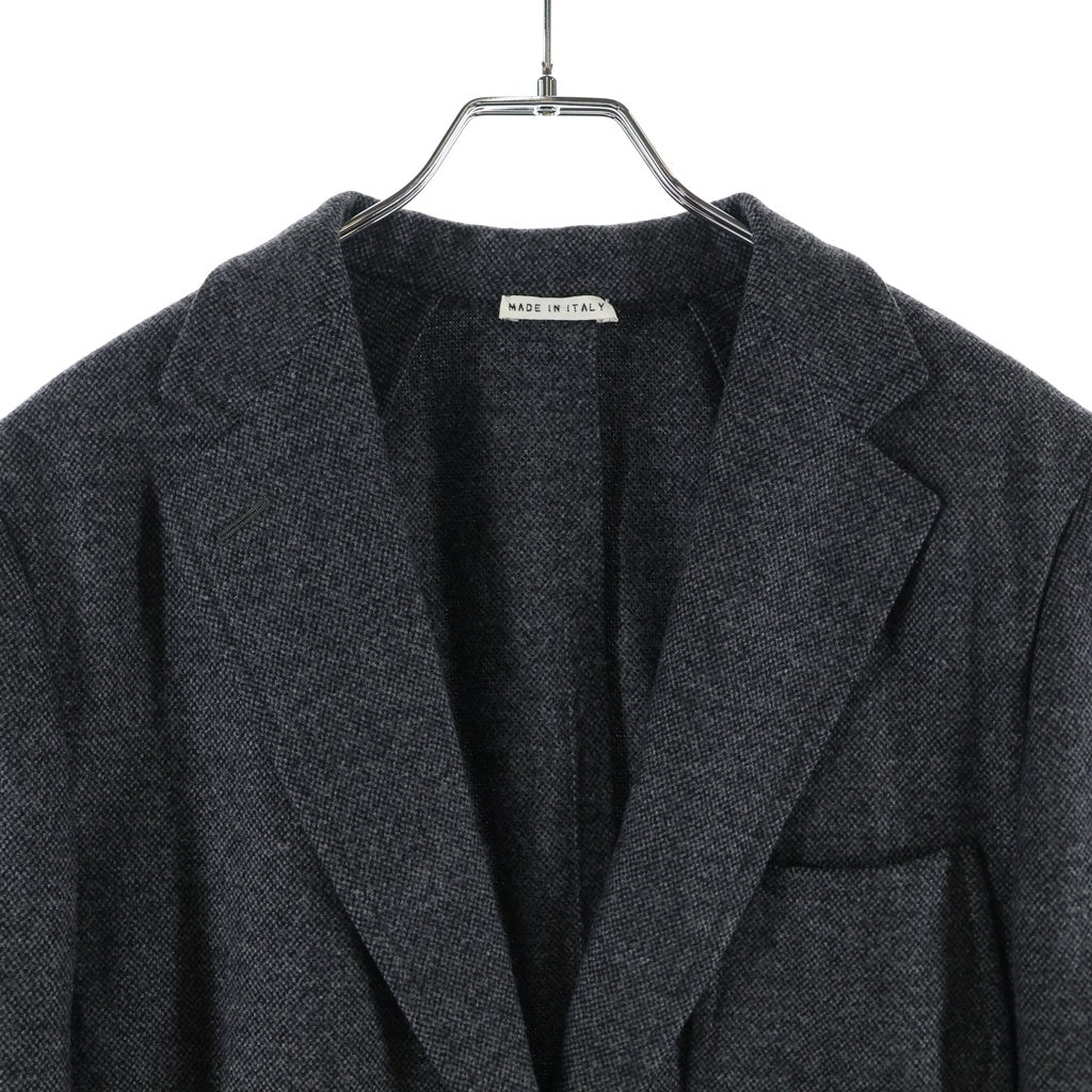 HERMES(エルメス) マルジェラ期 カシミヤ混 ウール 2B テーラードジャケット グレー レディース