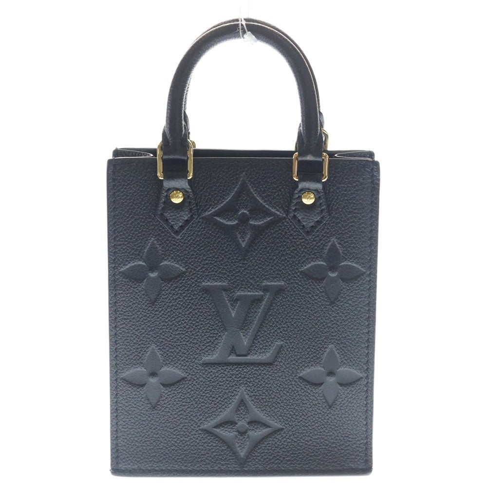 LOUIS VUITTON(ルイヴィトン) モノグラム アンプラント プティット サックプラ 2WAYバッグ ショルダーバッグ ミニハンドバッグ ブラック ノワール レザー M81417 ゴールド金具 レディース
