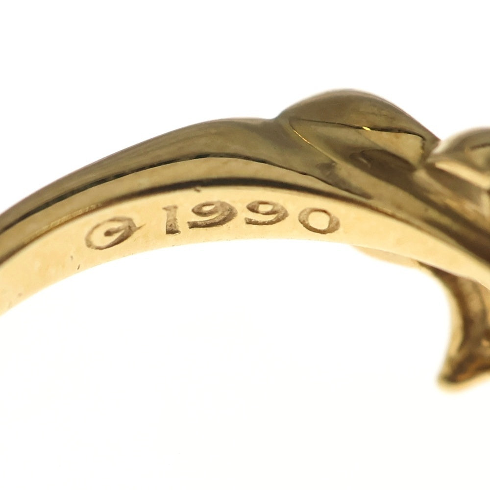 TIFFANY & Co.(ティファニー) ブルーボックス ボウ リング Au750 K18 YG イエローゴールド