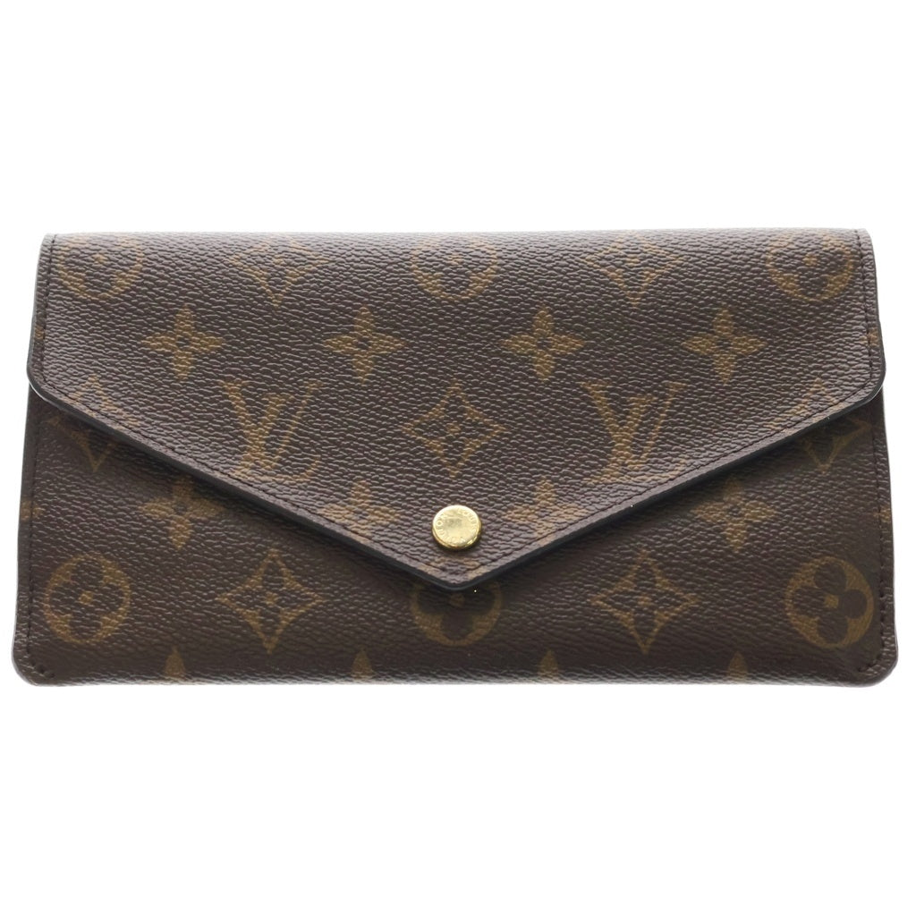LOUIS VUITTON(ルイヴィトン) モノグラム ポルトフォイユ・ジャンヌ ロングウォレット 長財布 カードケース ブラウン×ピンク レザー M62203 ゴールド金具 レディース