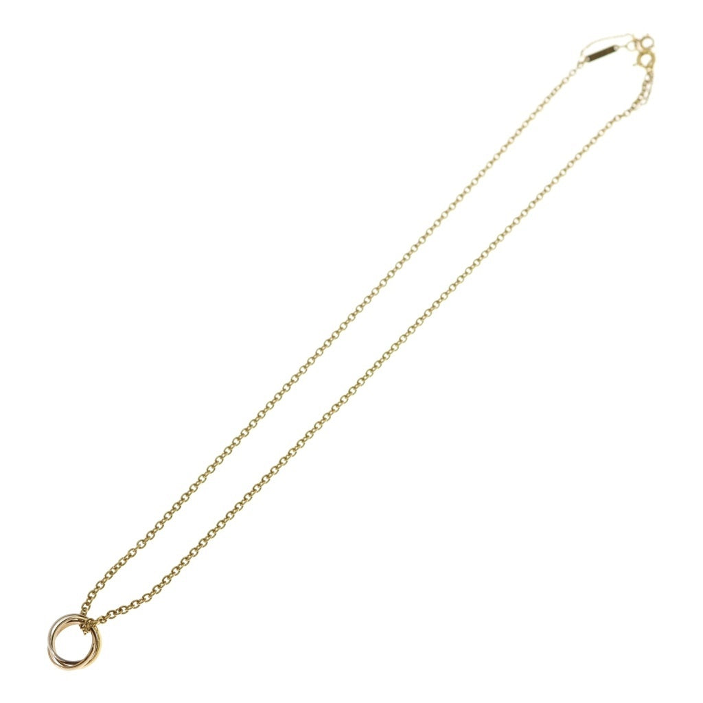 Cartier(カルティエ) ベビートリニティ ネックレス ペンダント チェーン ゴールド×シルバー×ピンクゴールド 750YG/PG/WG 8.8g レディース