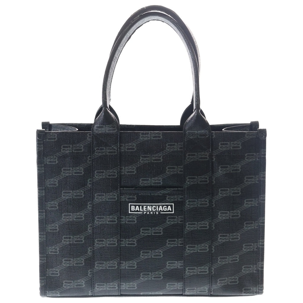 BALENCIAGA(バレンシアガ) ハードウェア スモール ハンドバッグ 2WAYバッグ ショルダーバッグ ブラック レザー 671402 シルバー金具 レディース