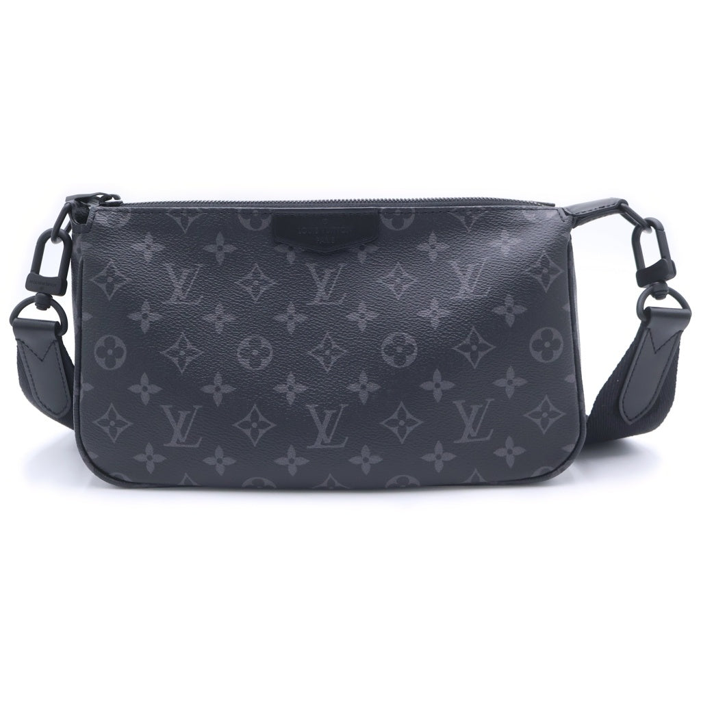 LOUIS VUITTON(ルイヴィトン) モノグラム・エクリプス ポシェット・アクセソワールXL ショルダーバッグ ブラック PVC M11741 ブラック金具