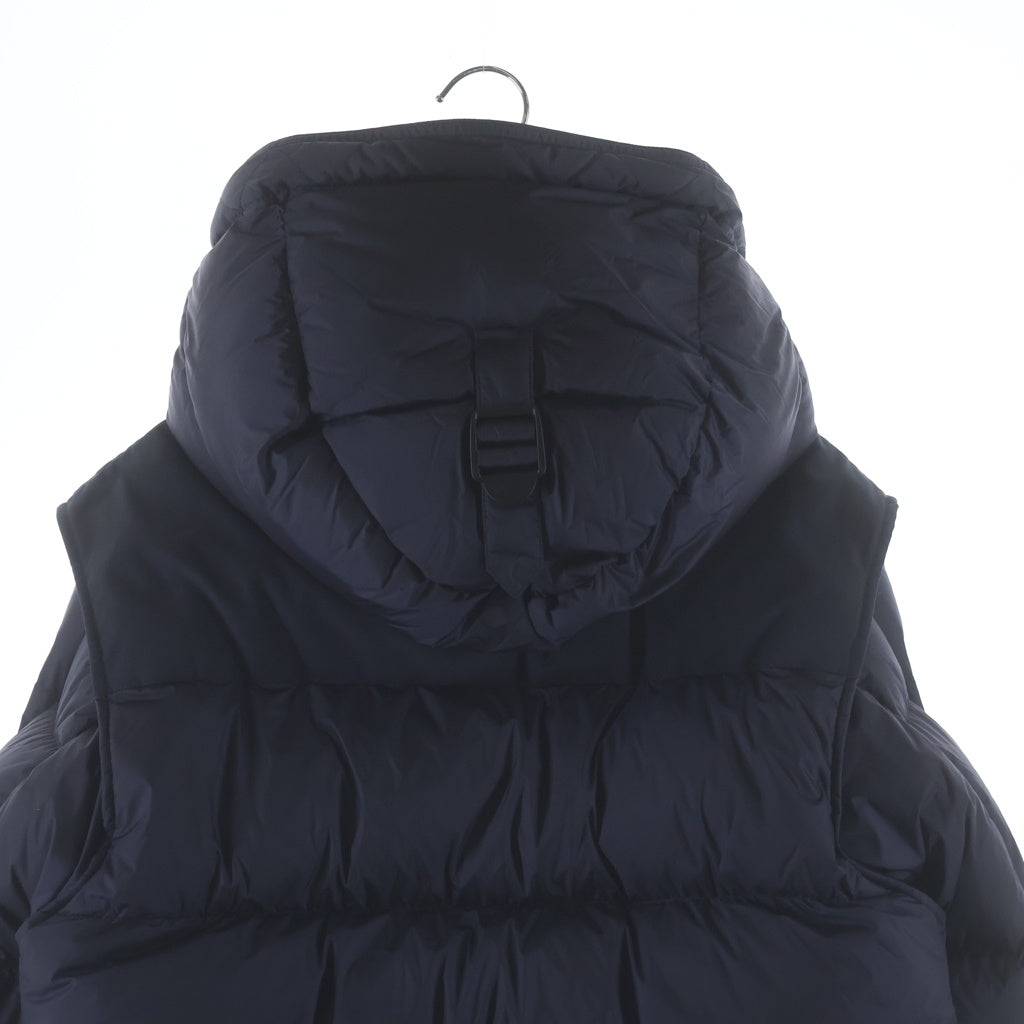 BURBERRY(バーバリー) ラバーロゴ フーデッド ジップアップ ダウンジャケット ネイビー 53B3092