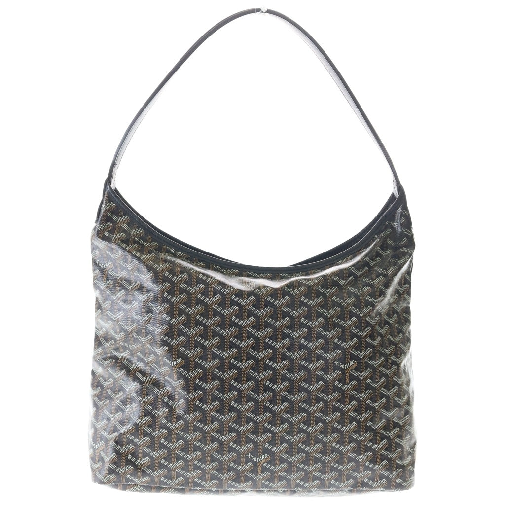 GOYARD(ゴヤール) ボエム ホーボー PVCコーティングキャンバス レザー ワンショルダーバッグ ブラック/ブラウン レディース