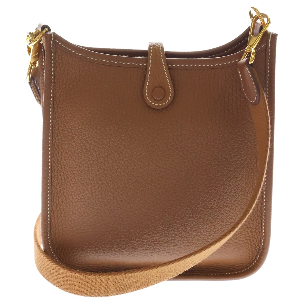 HERMES(エルメス) エヴリンTPM トリヨン ショルダーバッグ ミニバッグ ブラウン ゴールド U刻印 レザー ゴールド金具 レディース