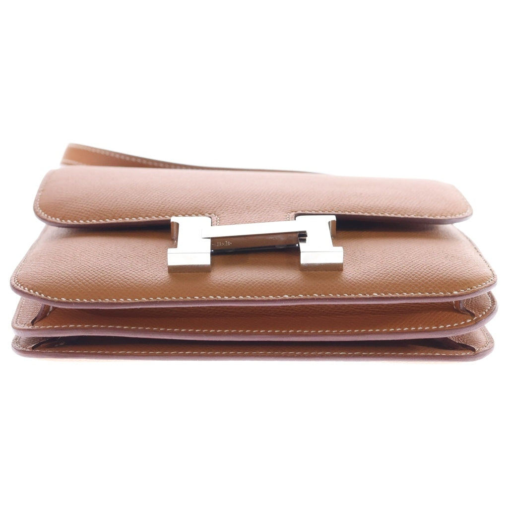 HERMES(エルメス) コンスタンスミニ Hロゴ ゴールド エプソン レザー