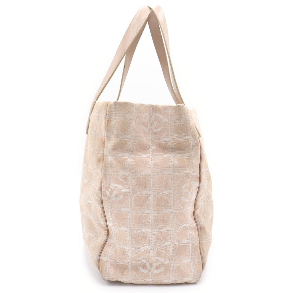 CHANEL(シャネル) ニュートラベルライン ココマーク キャンバス トートバッグ ベージュ 8番台 レディース