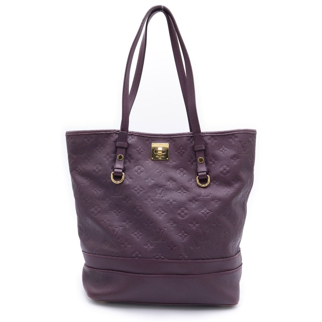 LOUIS VUITTON(ルイヴィトン) モノグラムアンプラント シタディンPM トートバッグ ハンドバッグ パープル レザー M40553 ゴールド金具