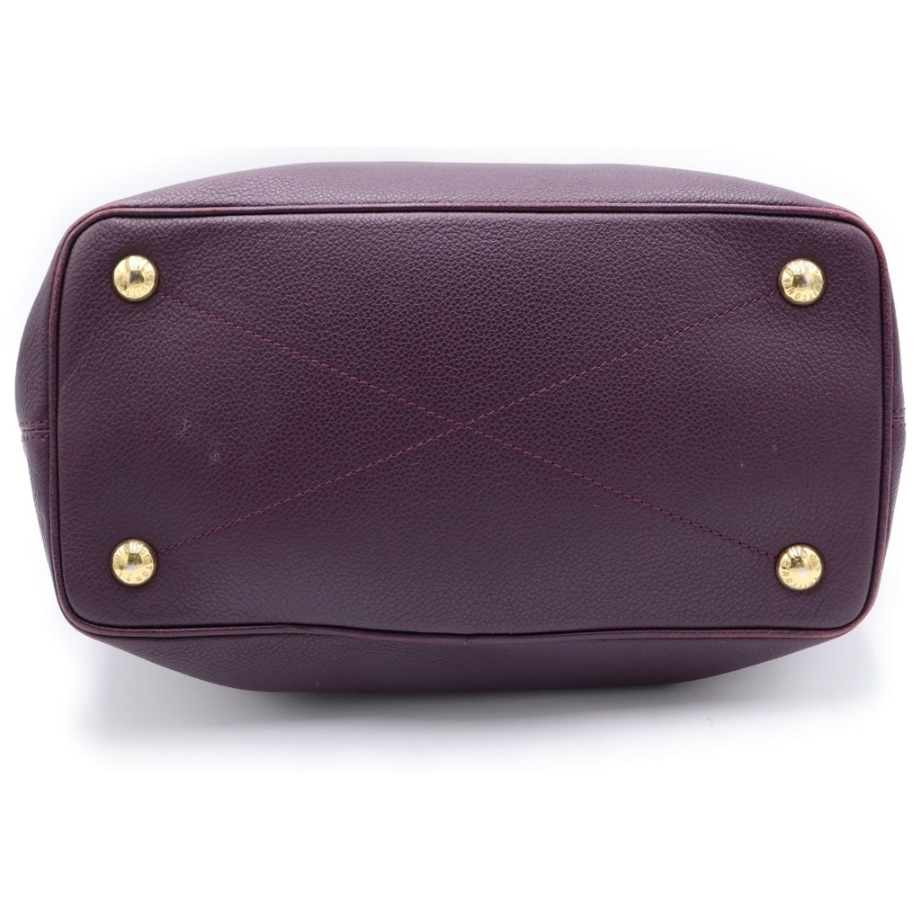 LOUIS VUITTON(ルイヴィトン) モノグラムアンプラント シタディンPM トートバッグ ハンドバッグ パープル レザー M40553 ゴールド金具