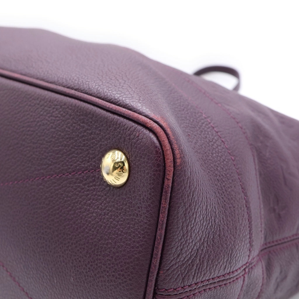 LOUIS VUITTON(ルイヴィトン) モノグラムアンプラント シタディンPM トートバッグ ハンドバッグ パープル レザー M40553 ゴールド金具