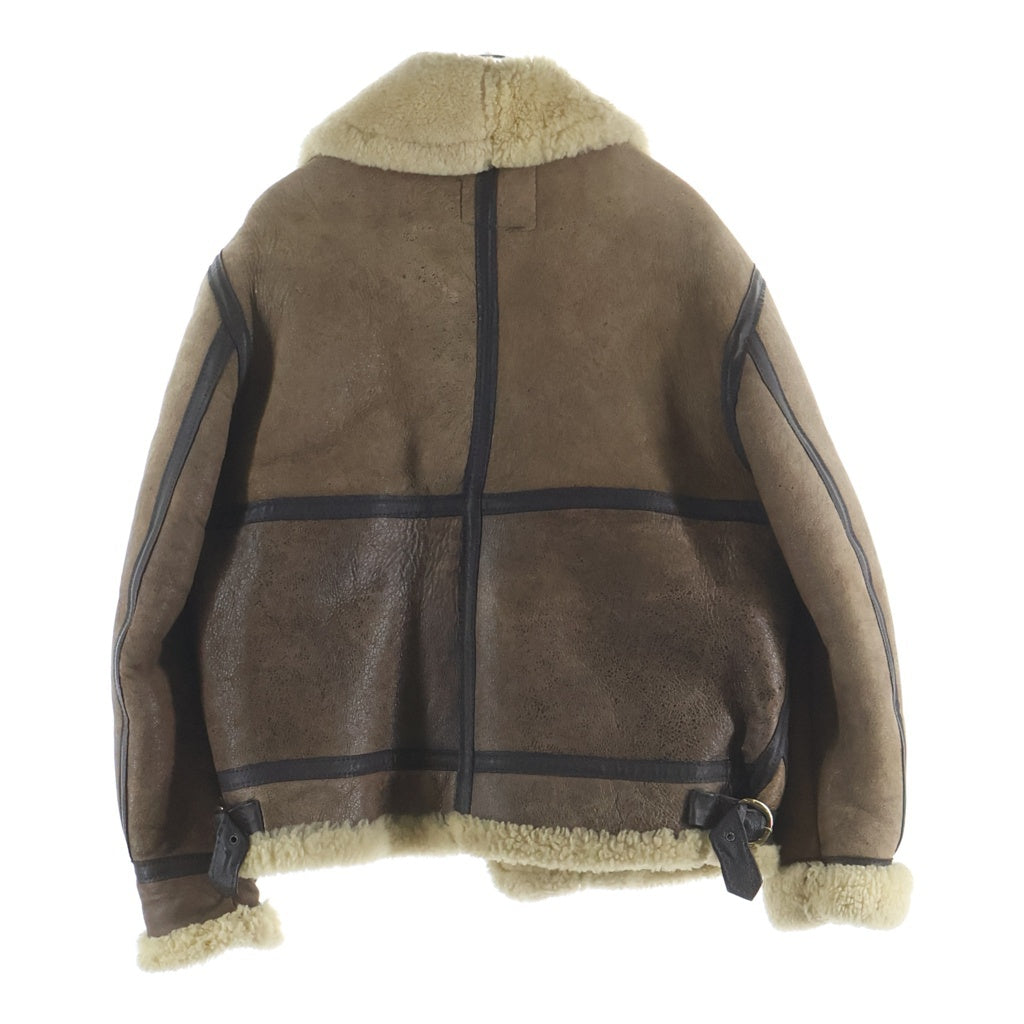 SCHOTT(ショット) TYPE B-3 ボアフリース ムートン レザー フライトジャケット ブラウン