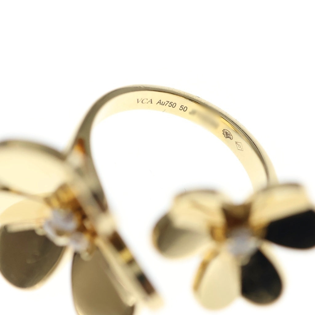 Van Cleef & Arpels(ヴァンクリーフアンドアーペル) フリヴォル アントレ レ ドア ダイヤ リング Au750 K18 YG イエローゴールド 指輪 レディース