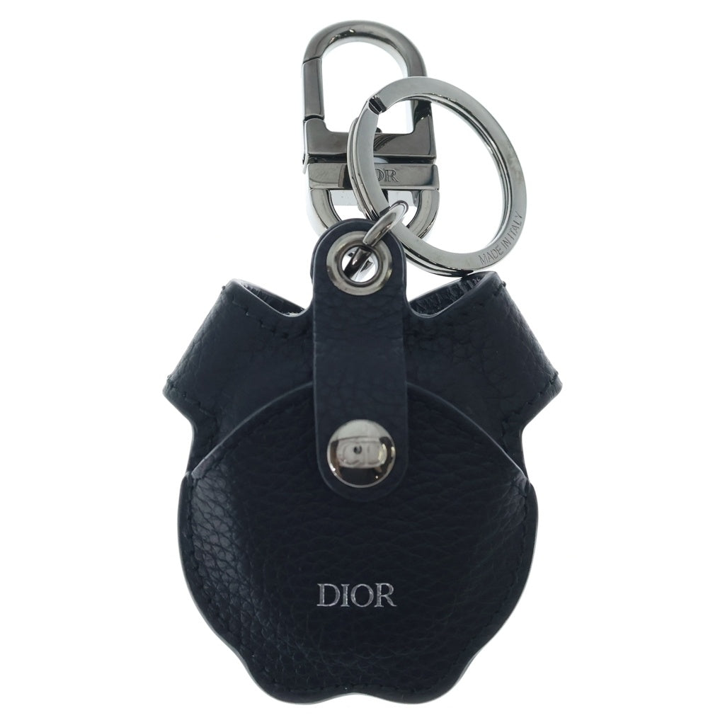 DIOR(ディオール) Bobby Air Tag ボビー エアタグケース オブリーク ドッグ 犬モチーフ キーホルダー ブラック/ネイビー レディース