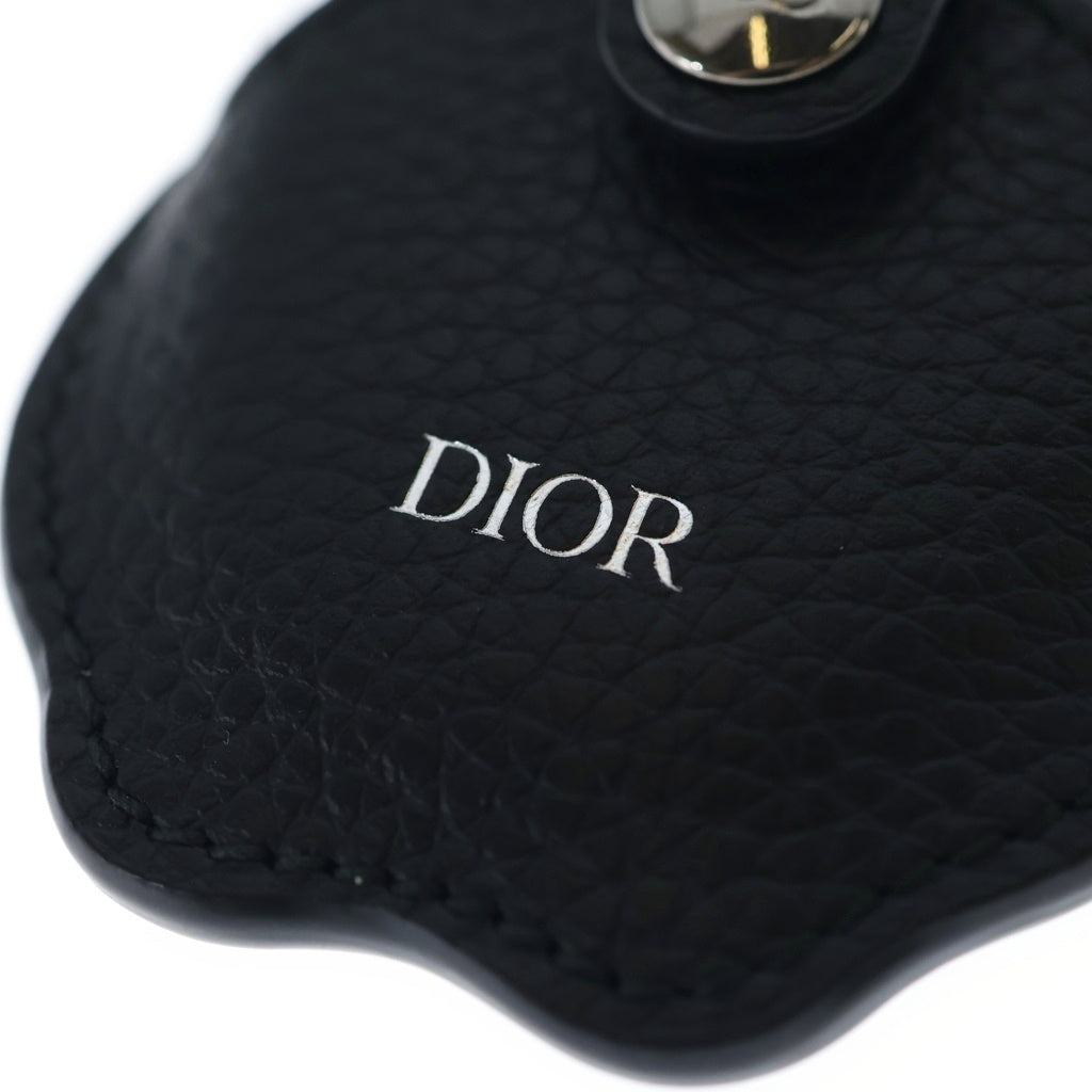 DIOR(ディオール) Bobby Air Tag ボビー エアタグケース オブリーク ドッグ 犬モチーフ キーホルダー ブラック/ネイビー レディース