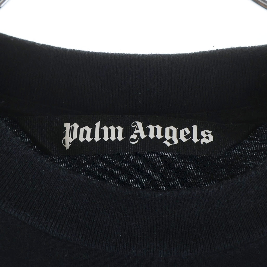 Palm Angels(パームエンジェルス) フロントロゴプリント Tシャツ ブラック #S PMAA066S23JER002