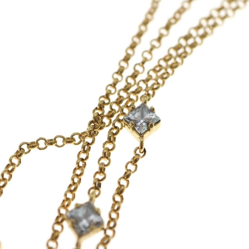 LOUIS VUITTON(ルイヴィトン) レディLV ラインストーン ネックレス M01845 GP ゴールド レディース