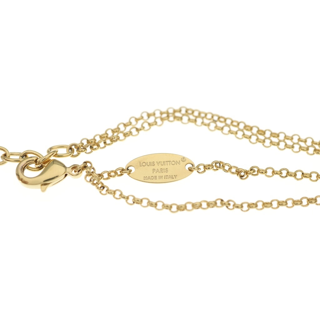 LOUIS VUITTON(ルイヴィトン) レディLV ラインストーン ネックレス M01845 GP ゴールド レディース