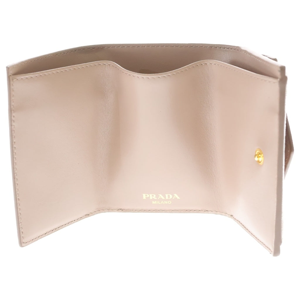 PRADA(プラダ) サフィアーノ レザー 3つ折り財布 1MH021 ベージュ レディース